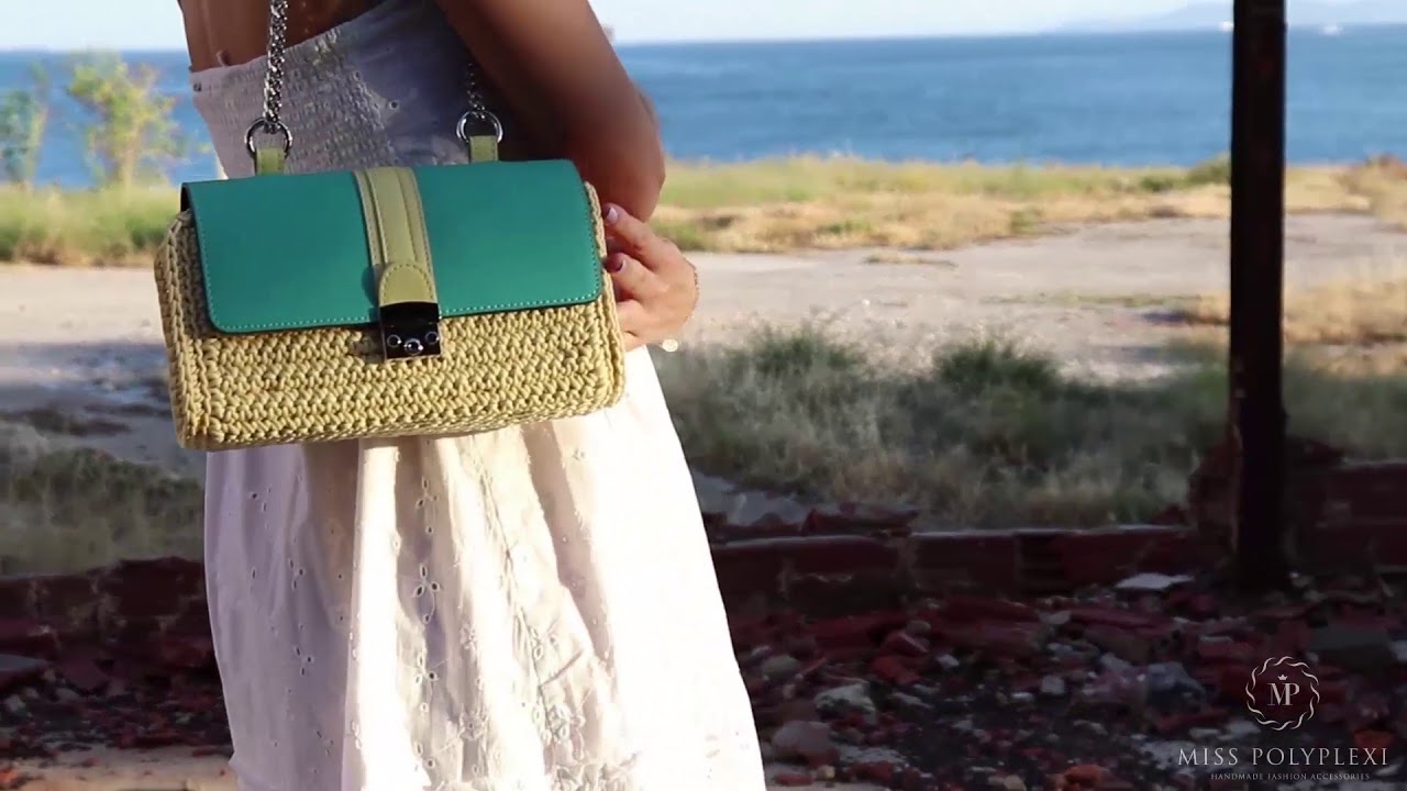 MISS POLYPLEXI® Blossom shoulder / cross-body handmade bag