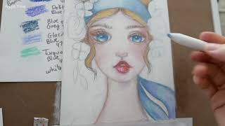 Lesson6: Pastel Pencils How to Shade Clothing (the Hair Ribbon for Capturing Romance Project)