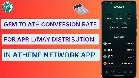 How to Convert GEM to ATH | GEM to ATH Calculator | 1 GEM = ?ATH on Athene Network Mining | Edited
