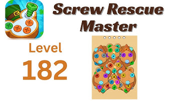 Screw Rescue Master Level 182 Walkthrough 🔩🧩 | Go Answer