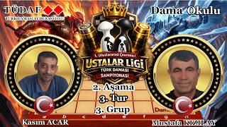 Çevrimiçi Ustalar Ligi - 2. Aşama | Kasım ACAR (TUR) - Mustafa KIZILAY (TUR)