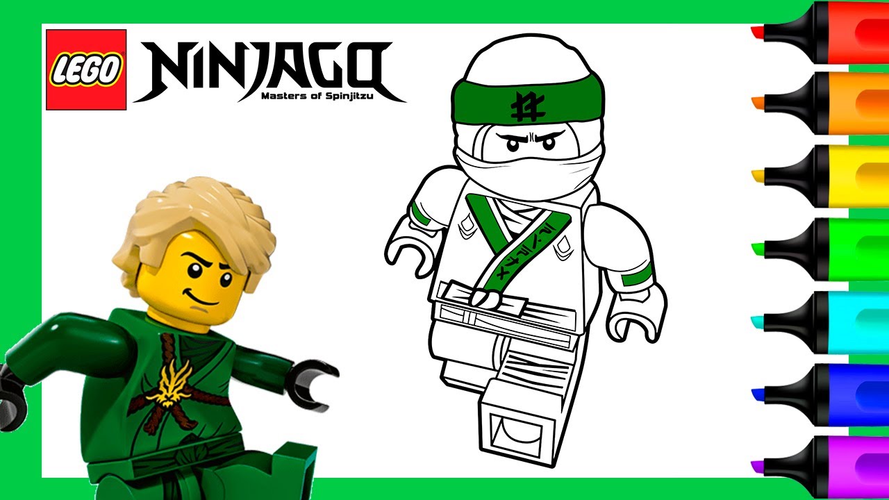 Lloyd Lego Ninjago Coloring Pages | Lego Ninjago Coloring Book - YouTube