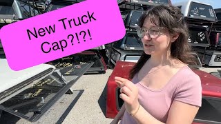 Building Truck Camper | New cap shopping, pullout counter, bathroom gets started!