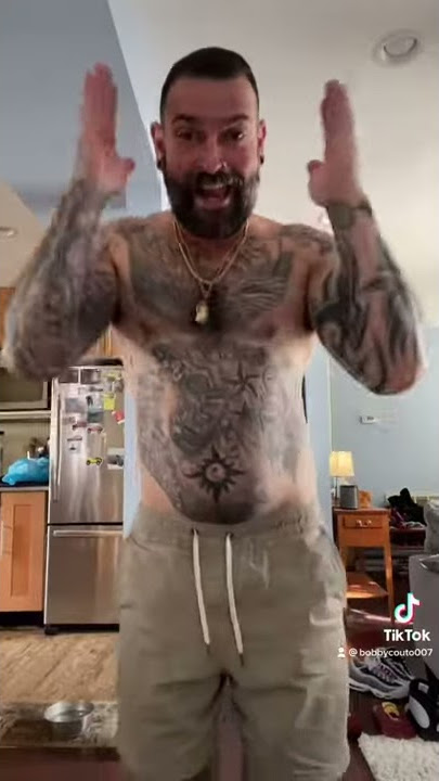 Gay sexy tattooed model