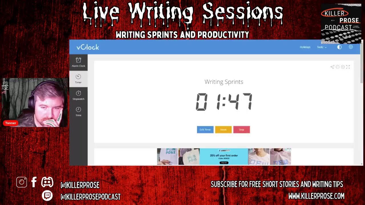 Live writing Sessions