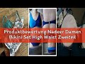 Produktbewertung Nadeer Damen Bikini Set High Waist Zweiteiliger Badeanzug Elegant Crossover Bustier