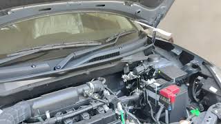 How to open and close the car hood Suzuki Swift Dzire