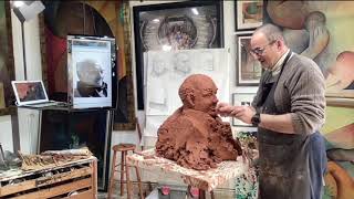 'Creación de un Retrato en Escultura desde Cero: Proceso Completo con Técnicas y Moldes'