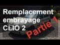 Remplacement d’un embrayage et boite de vitesse sur une Renault Clio 2 + dépose berceau : Partie 1