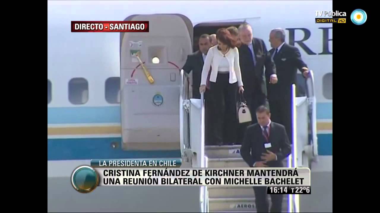 Cristina Fernández de Kirchner llega a Chile a la asunción de Michelle Bachelet