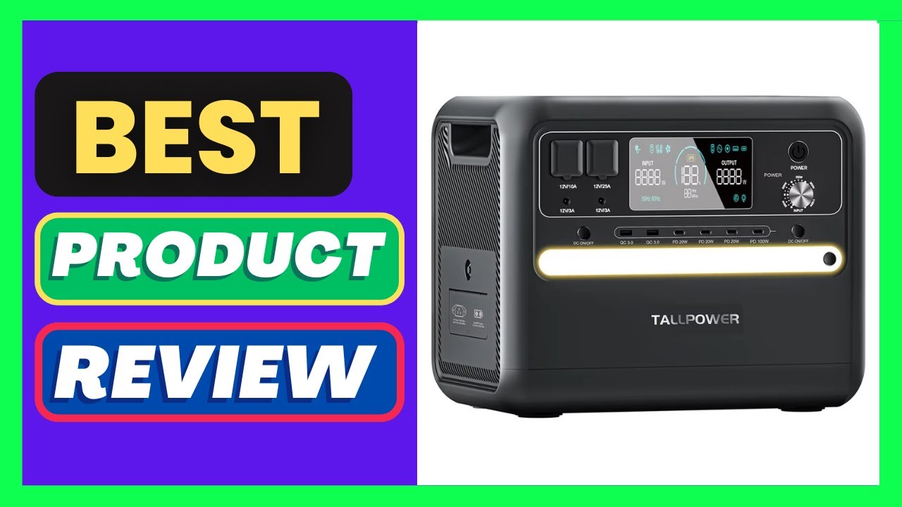 TALLPOWER V2400 Portable Power Station 2160Wh LiFePo4