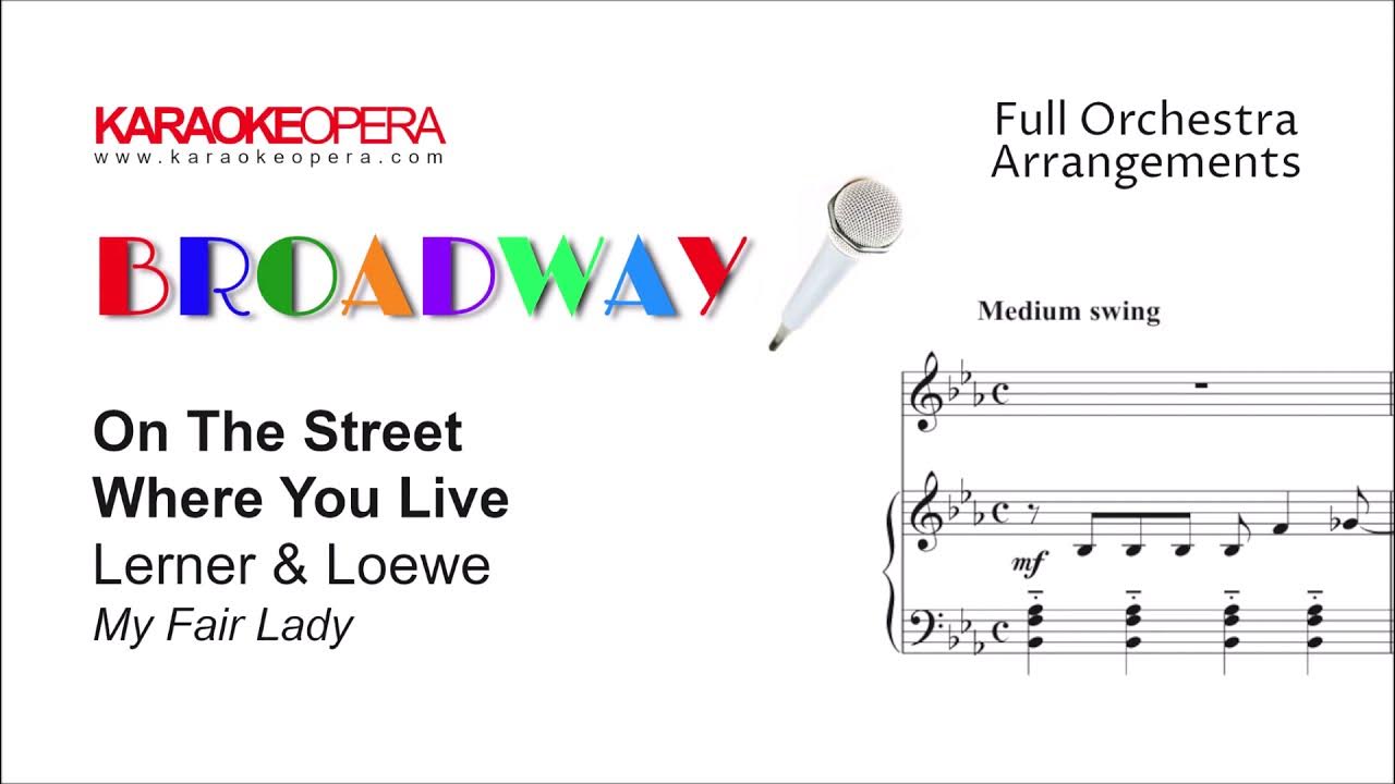 Broadway Series: On the Street Where You Live - My Fair Lady (Lerner - On The Street Where You Live Sheet Music