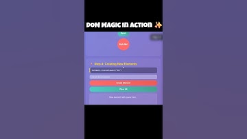 JavaScript DOM Live Demo 😲 #javascript #DOM #dommanipulation #javascripttutorial #shorts