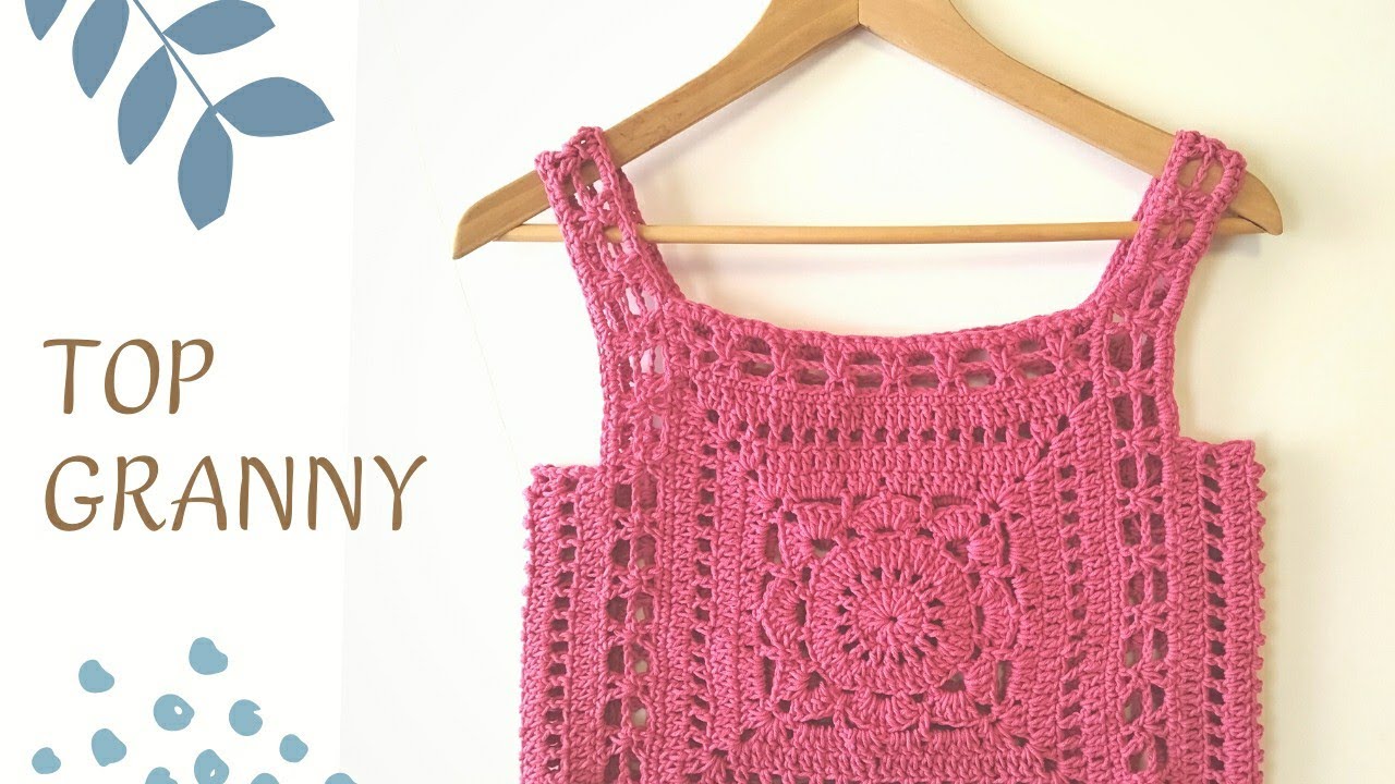 TOP GRANNY CALADO 😍🌺💚