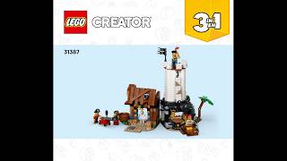 LEGO 31387 Instructions | Creator 3in1 | Iconic Pirate Ship | Pirate Castle | Alternate Build