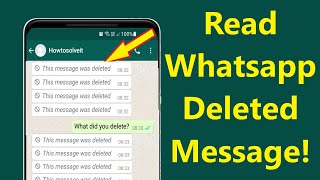 How to See Delete for Everyone Messages on Whatsapp without Any App!! - Howtosolveit screenshot 3