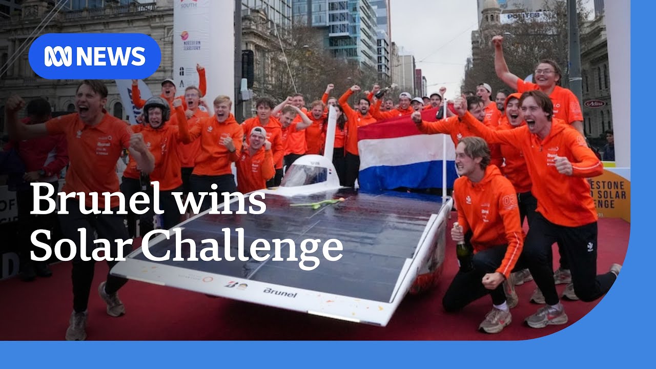 Netherlands team first across the finish line in World Solar Challenge I ABC NEWS