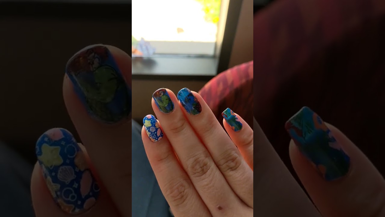 Little Mermaid Nail Art