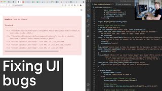 Building a full-stack machine learning app | Phase 1: collecting data (food images) | Squashing bugs
