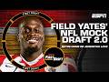 🚨FIELD YATES' MOCK DRAFT 2.0🚨 Selections 11-32 w/Mel Kiper! | First Draft🏈