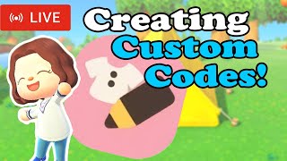 I'm LIVE Creating Custom Clothes in Animal Crossing New Horizons!