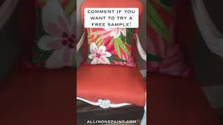 Yes You Can Paint Fabric! How to paint your chair and make it feel like new!