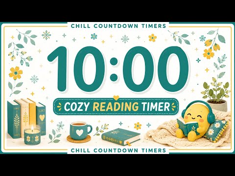 10 Minute Reading Timer Cozy Moments | Relaxing Classroom Timer with Calm LoFi Music