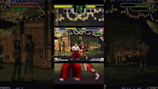 Iori Yagami Sub-Boss & Geese Howard Final Boss 🔥 KOF EX: Neo Blood (GBA) #retrogaming #snk #shorts