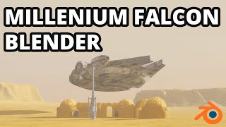 STARWARS - MILLENIUM FALCON - BLENDER ANIMATION