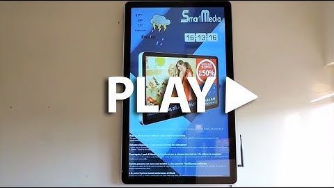 Large Format Display Monitor for Digital Signage Applications with SmartMedia SmartSignage Software