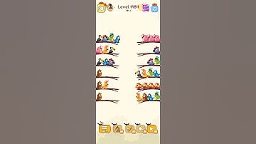 Bird sort color game level 1454 #leveldesign #games #colorgame #playgaming #gameplay #colorconcept