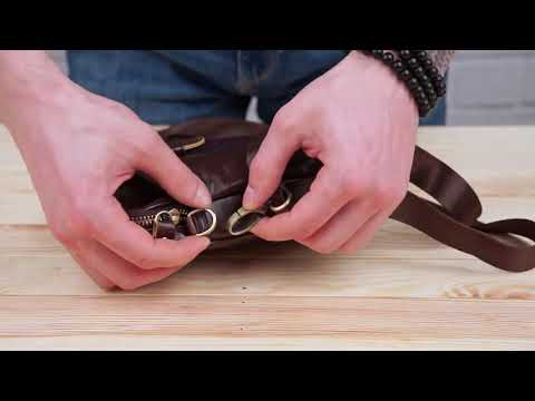 Сумка мужская Vintage 14728 Коричневый, видео 1