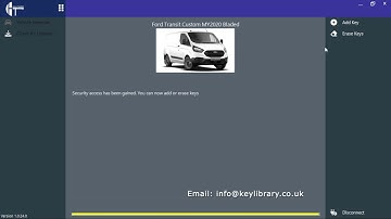 Spare Key Programming for a Ford Transit Custom 2020 using TrueCode Online
