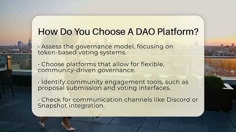 How Do You Choose A DAO Platform? - Everyday-Networking