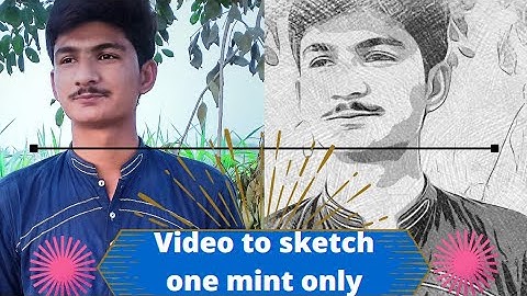 How to convert your video into pencil sketch on mobile 2022 | info tech official