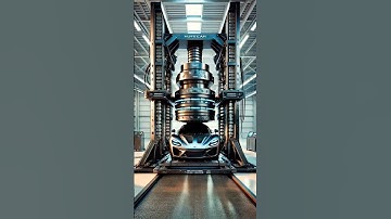 Modern press machine gets fail while crashing car. #shorts #trending #ai #shortvideo #car