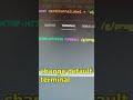 Easily Change the Default Terminal in VS Code 🚀