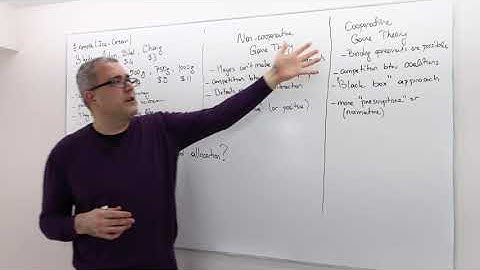 (AGT4E2) [Game Theory] Cooperative versus Noncooperative Game Theory