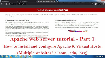 Apache web server tutorial - Part 1 (Tamil)