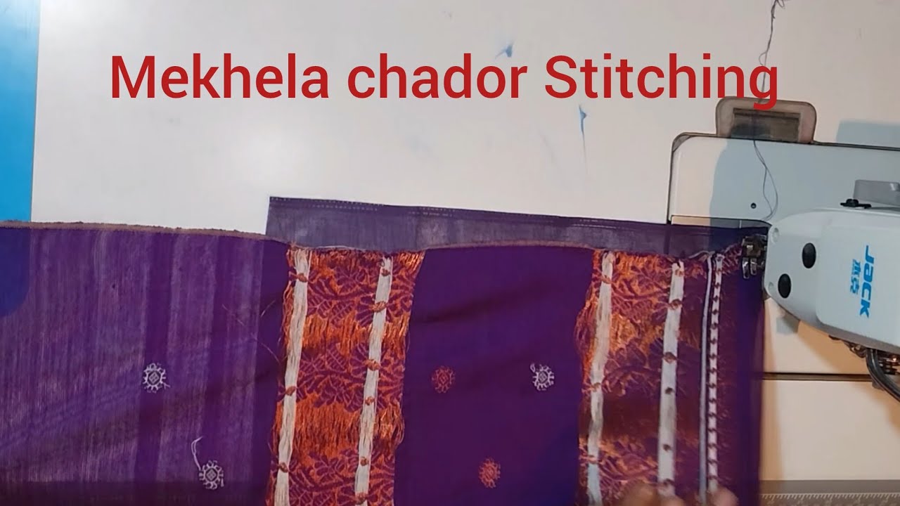 Mekhela Falls Kenekoi Logai  /Mekhela chador silai video  /Mekhela chador Stitching 