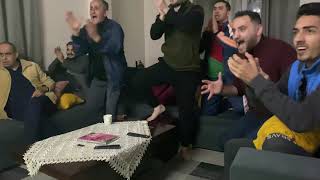 رد فعل فلسطينين مجنون على ركلات الترجيح المغرب واسبانيا 3-0