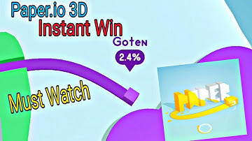 Paper.io 3D INSTANT WIN ZERO to HERO with Trick