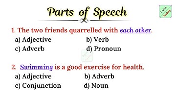 Parts of speech set 1