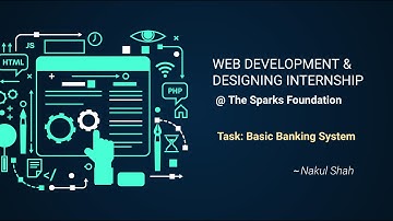 Basic Banking System - The Sparks Foundation