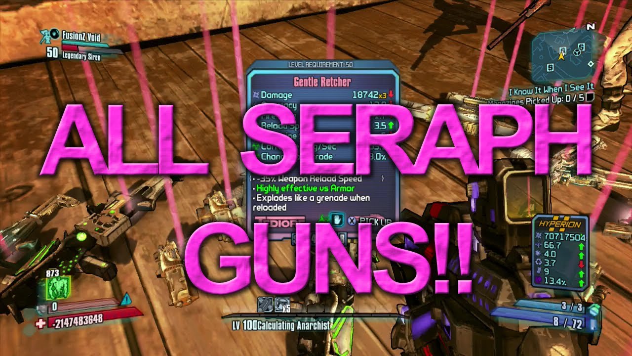 Borderlands 2 - How To Get ALL Seraph Guns FAST!