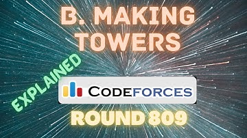 Codeforces Round #809 (Div. 2) B. Making Towers