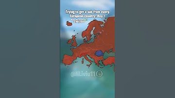 Trying to get a sub from every European country. Day 1 #subscribe #europe #mapping