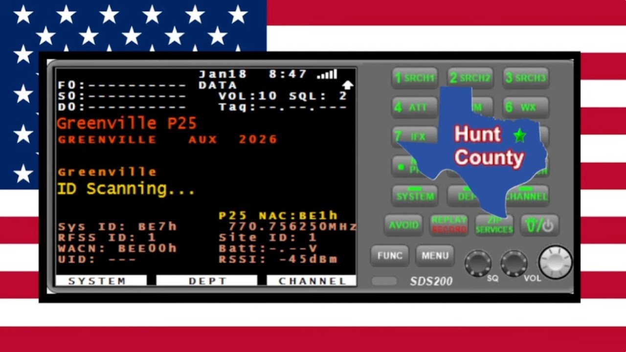 Live Scanner Feed Greenville Texas & Hunt County USA