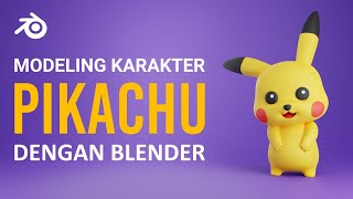 Tutorial Blender - Modeling Karakter Pikachu [BAHASA INDONESIA] screenshot 5