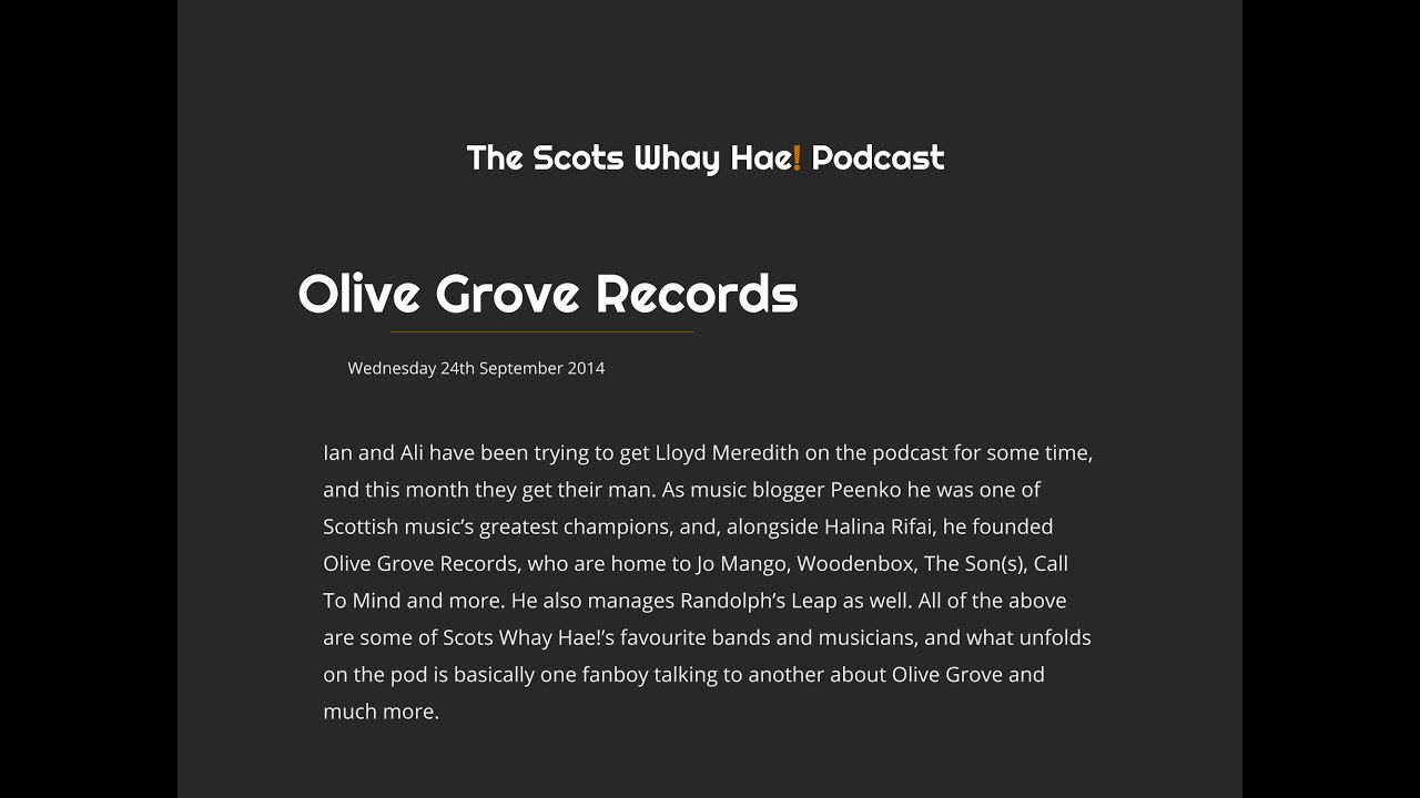 Olive Grove Records
